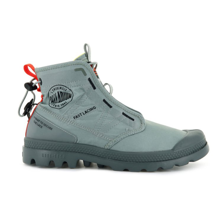 Bottes Palladium Pampa Travel Lite Femme Grise | FR XBL360E